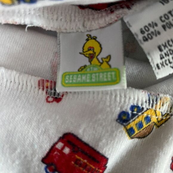 Vintage Sesame Street Vehicle Print Turtleneck Boys' 18 Months - Picture 3 of 11